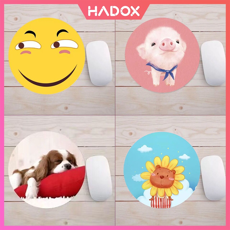 Bàn di chuột văn phòng hình tròn 20x20 cm cao cấp, giá rẻ kiểu dáng dễ thương