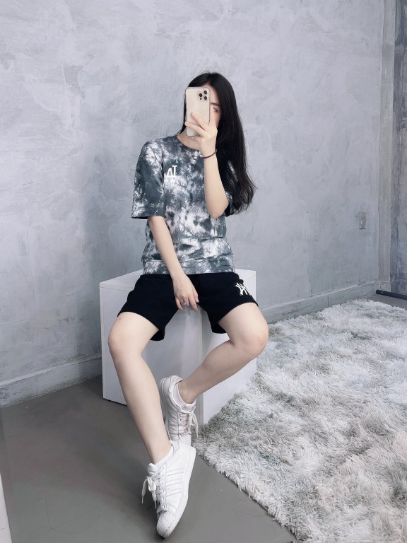 (HÀNG XUẤT XỊN) Áo họa tiết 1812 L/A TYE DYE OVERFIT TEE Made in Cambodia full tag code