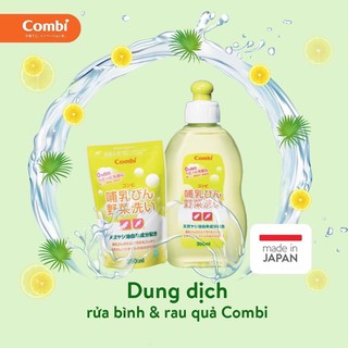 Mua bình tặng túi nước rửa bình combi