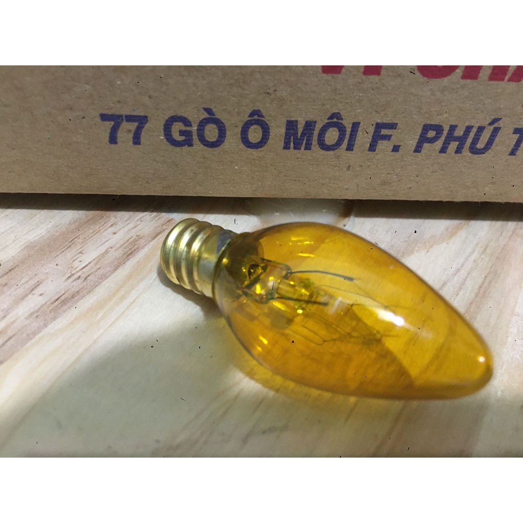 Bóng đèn trái ớt sợi đốt, bóng cà na sợi đốt, bóng trái ớt mẻ chai, bóng quả nhót E12