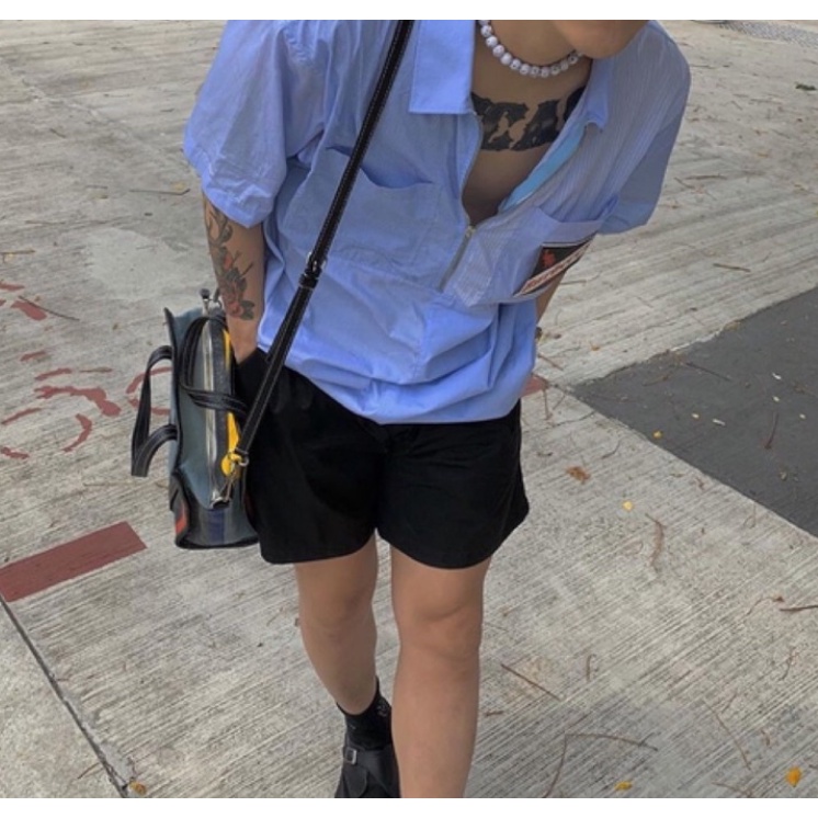 Quần Short Lụa Hè Nam nữ Baggy