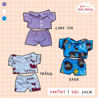 Set Pyjamas cho doll 20cm