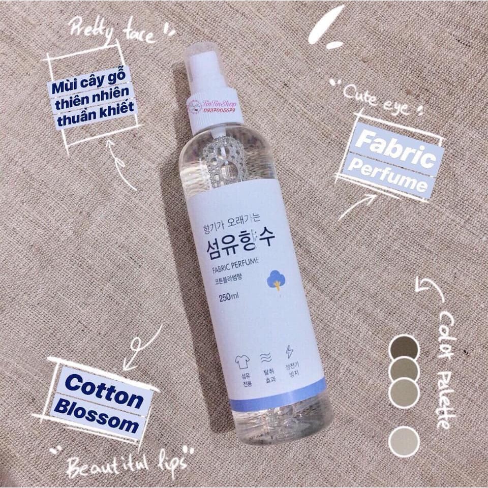 Xịt Thơm Quần Áo Fabric Perfume Hàn Quốc 250ml | BigBuy360 - bigbuy360.vn