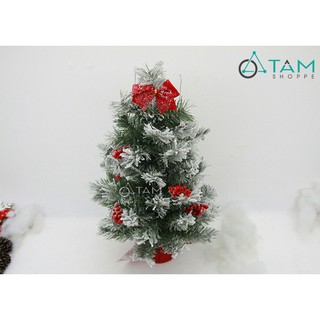 Cây thông Noel nhỏ để bàn phủ tuyết 60cm số 03 TAN