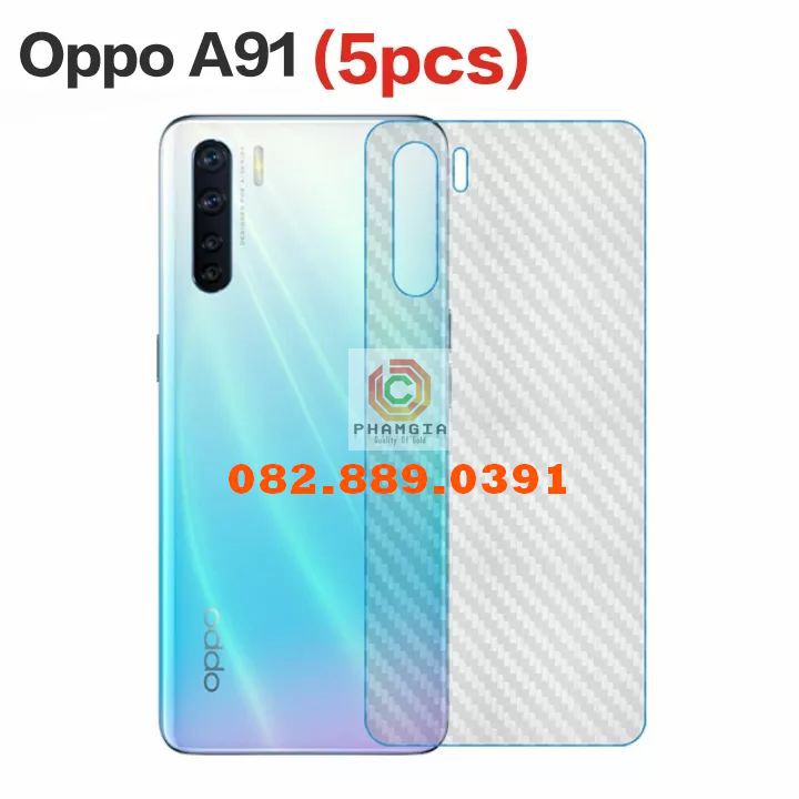 Miếng dán mặt lưng skin carbon Oppo F15