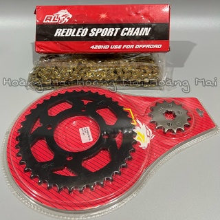 Full bộ nhông sên dĩa REDLEO hàng chính hãng gắn cho các loại xe Ex135, Sirius, Winner, Sonic, Satria, Raider