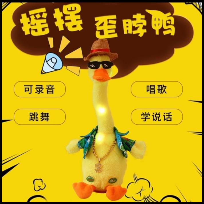 Vịt Joget Ghi Âm Giọng Nói Hình Vịt Xương Rồng Xương Rồng Vịt