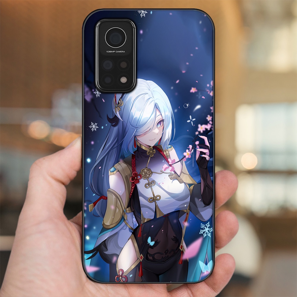 Ốp lưng Xiaomi Mi 10T Pro 5G viền đen in hình Shenhe Genshin Impact