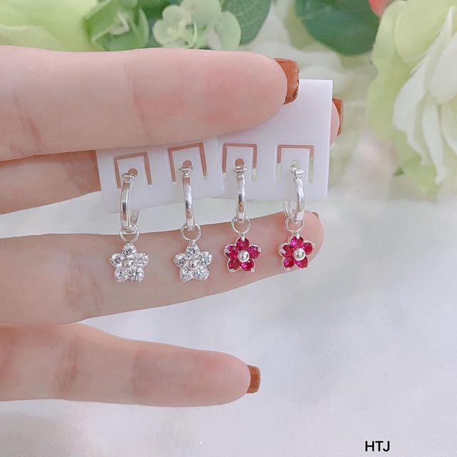 BÔNG TAI BẠC KHOEN TRÒN CHO BÉ YÊU - BÔNG TAI BẠC TRẺ CON