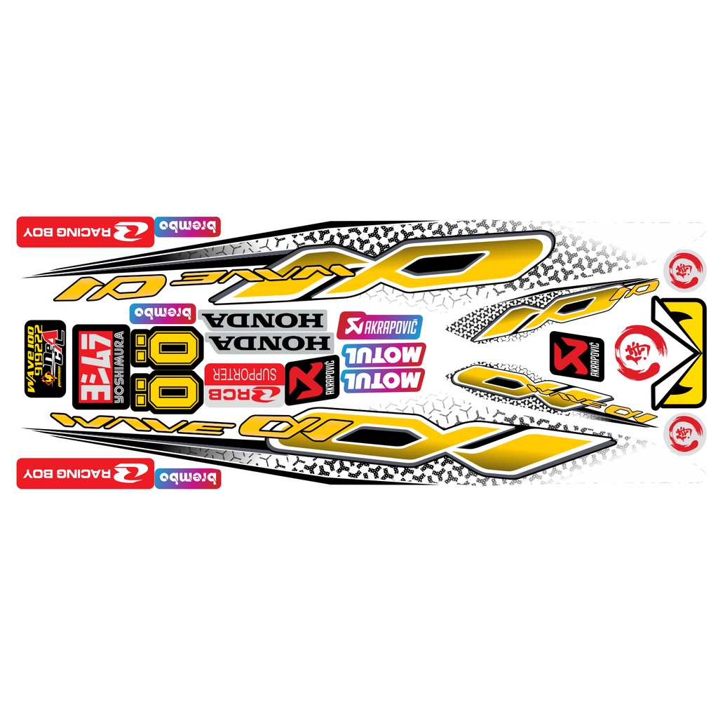 Tem rời Wave a 50 - 100 cc Đời 2006-2016 Mẫu Alpha Gỉa zin 919222