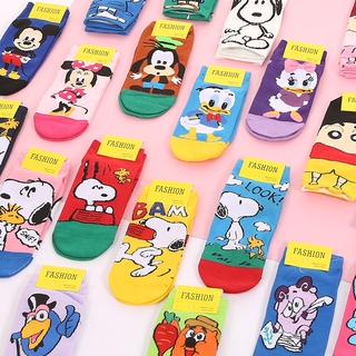 ⭐Móc Khóa Hình Động Vật Dễ Thương⭐Vớ Nữ Họa Tiết Hoạt Hình Phong Cách Nhật Bản