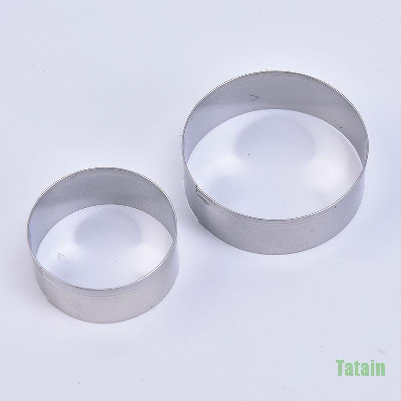 Bộ 6 khuôn tròn làm bánh Mousse bằng thép không gỉ