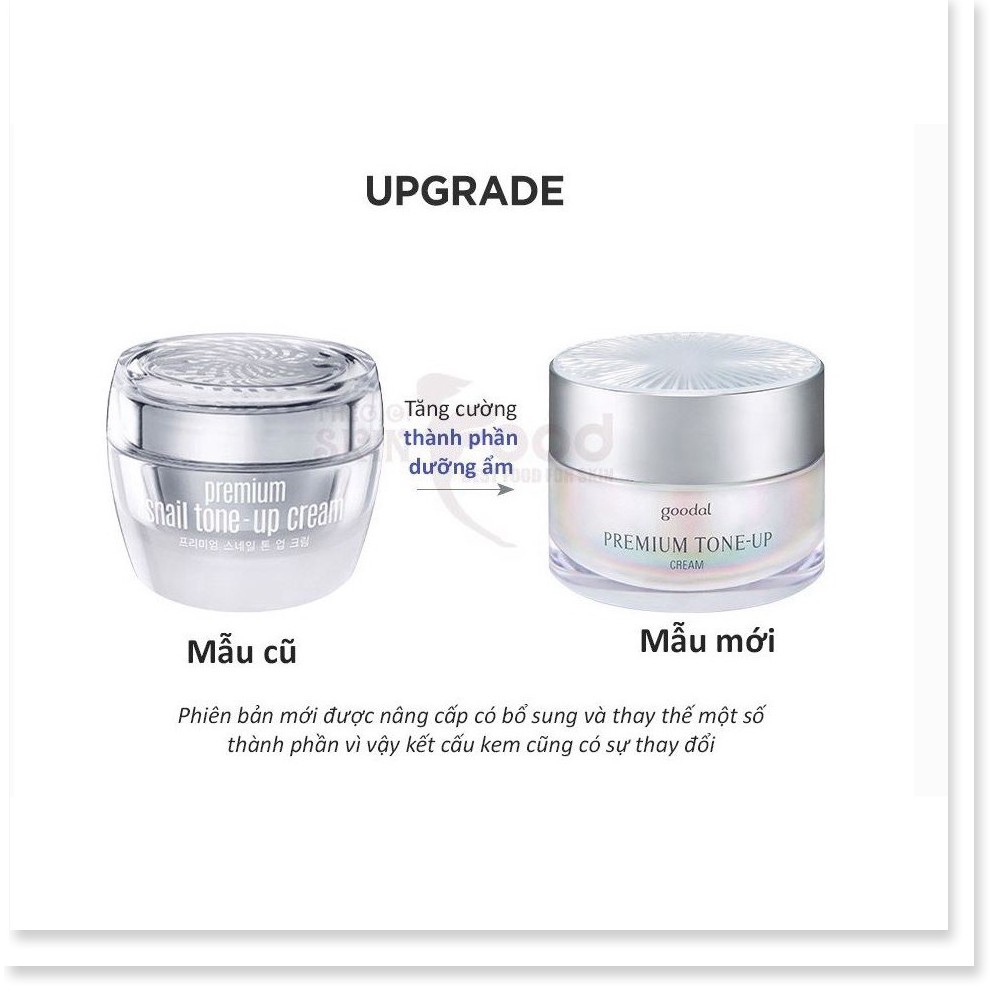 [Mã giảm giá] [Mã giảm giá Mỹ phẩm chính hãng] Kem Dưỡng Trắng Da Và Nâng Tone Da Tức Thì Goodal Premium Snail Tone-Up C