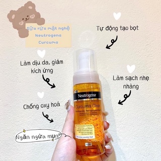 Sữa rửa mặt Nghệ tạo bọt Neutrogena