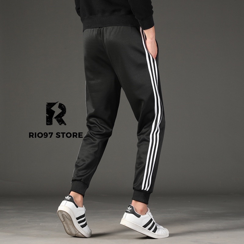 Quần Thể Thao Jogger 3 Sọc Lửng Trẻ Trung Năng Động Phong Cách Thời Trang RIO97 STORE