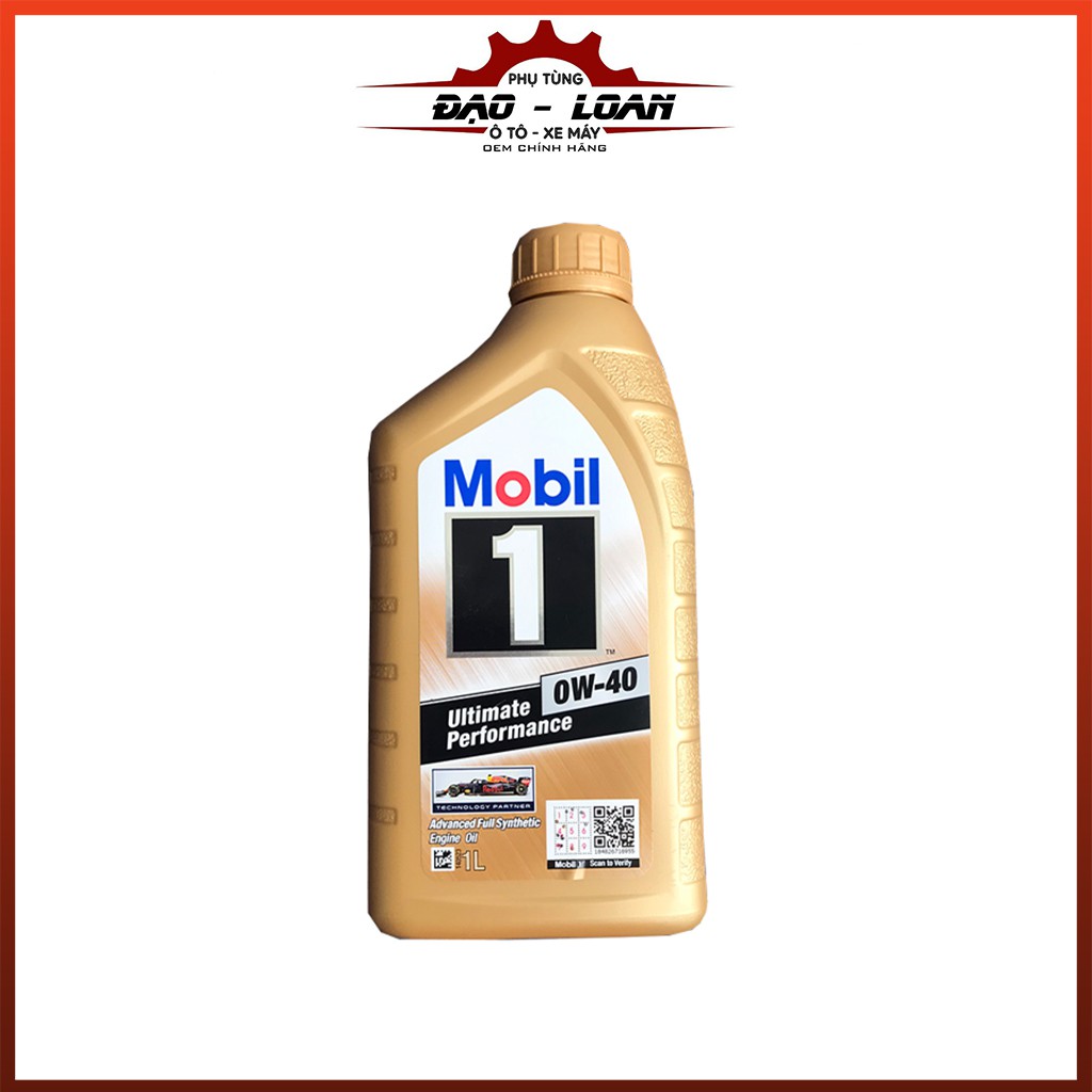 [Siêu cao cấp] Dầu nhớt Mobil 1 gold cho ô tô, xe ga 0w40 dung tích 1L, 0.8L