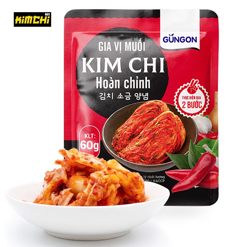 (Combo 3 gói ) Gia vị muối kim chi hoàn chỉnh 60g