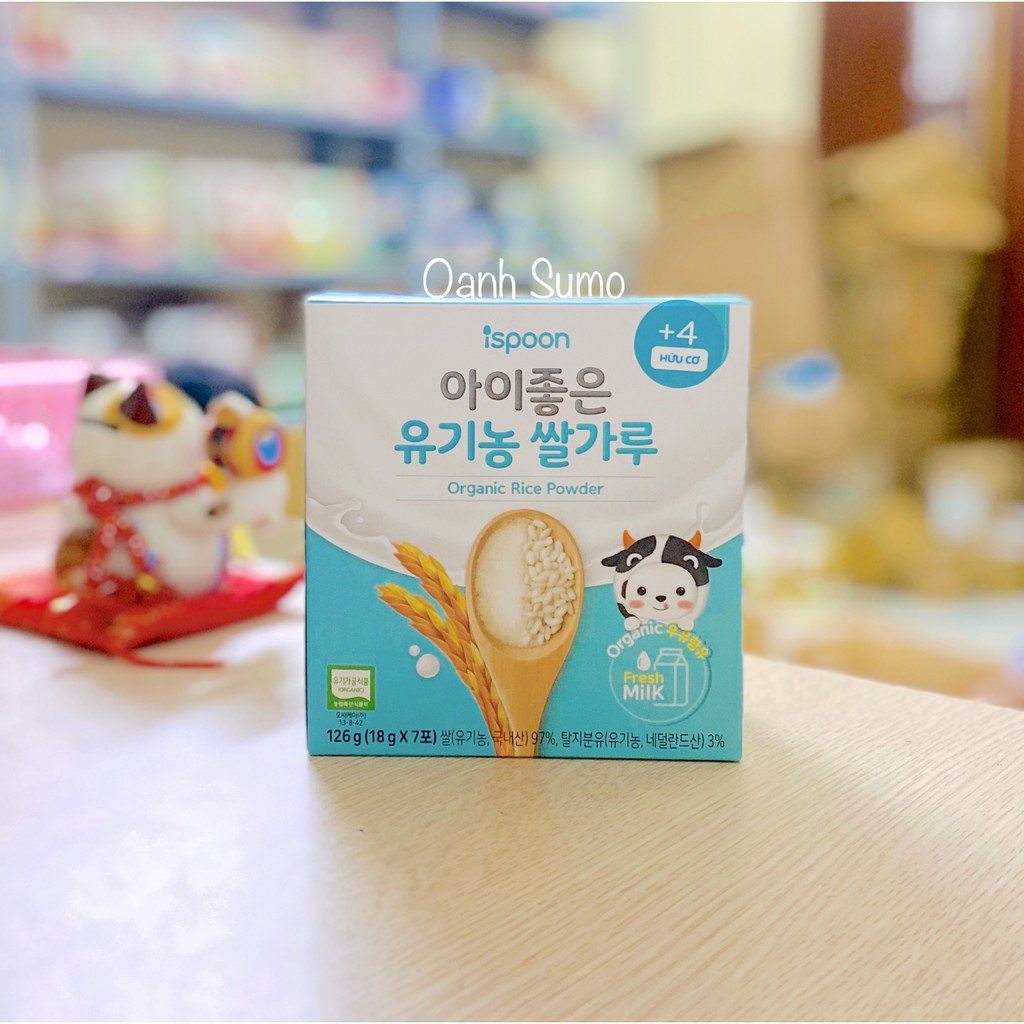 Bột ăn dặm ispoon Hàn Quốc 4m+ (Date 09/2022)