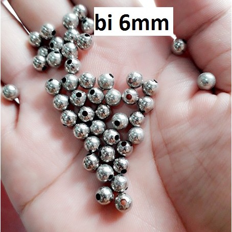 50 gram Bi xỏ vòng size 3mm , 4mm , 6mm , 8mm [ Lỗ lớn , lỗ nhỏ ]