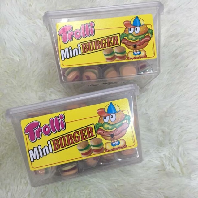 Mini burger Trolli Đức 1 cái