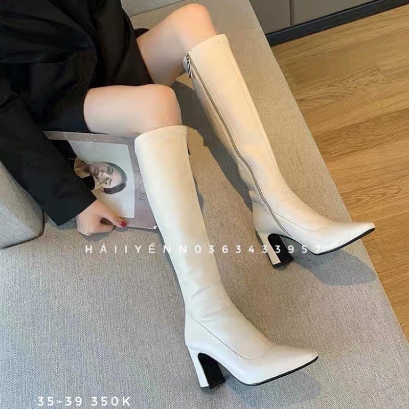 ORDER Boots cao gót da siêu mềm ( kèm video + ảnh thật )