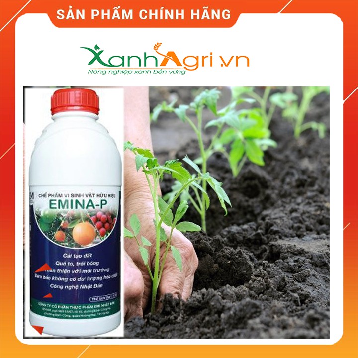 Phân vi sinh Emina-P phun lá cho rau, cây ăn quả, thanh long, sầu riêng