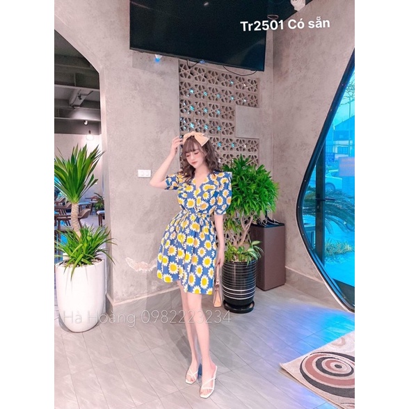 (CÓ SẴN) Đầm Hoa Nhí Tay Cánh Tiên Mpb chuẩn hàng loai 1(Video hình thật)