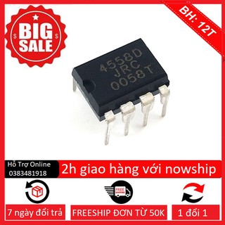 IC Khuếch Đại 4558D DIP8- Linhkiendientubk