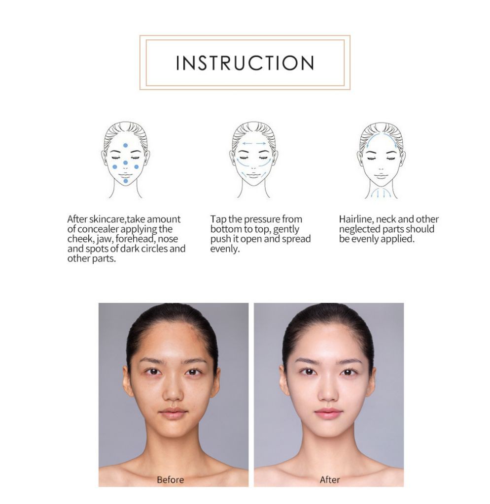 (Hàng Mới Về) Kem Che Khuyết Điểm Qibest / Qiyue Chống Thấm Nước Lâu Trôi Che Phủ Toàn Diện | BigBuy360 - bigbuy360.vn