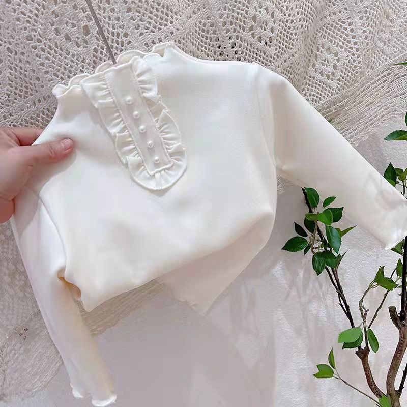 Áo Dệt Kim Cổ Lọ Đính Ngọc Trai Phong Cách Hàn Quốc Cho Nữ