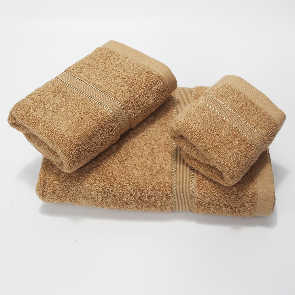 Combo 3 khăn tắm gội rửa mặt  Tinh Dầu Xanh 100% cotton siêu thấm hút hàng loại đẹp chất dày dặn