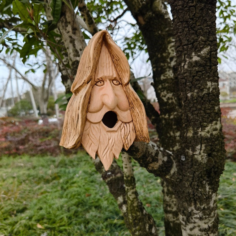 Nhà Chim Nhỏ Bằng Nhựa Resin Treo Trang Trí