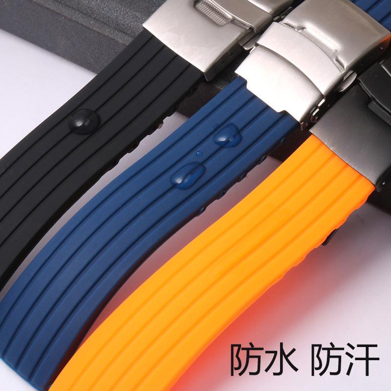 Dây Đeo Đồng Hồ Seiko No. Đồng Hồ Thể Thao 5 Dây Đeo Cao Su Silicone Mềm Chống Thấm Nước Cho Nam 20 22