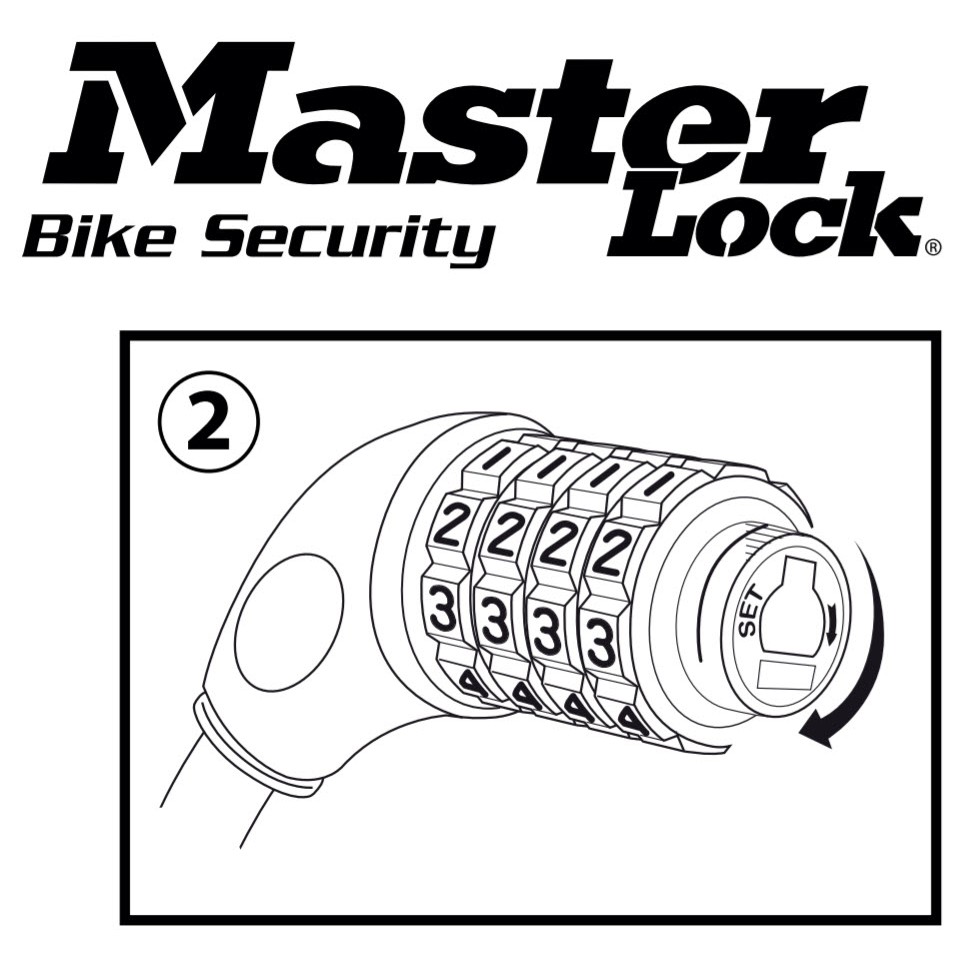 [Q5.HCM] Khóa dây xích mở số Master Lock 8392 DPROCOL Khóa Xe Đạp Dài 0.9m x 8mm - MSOFT