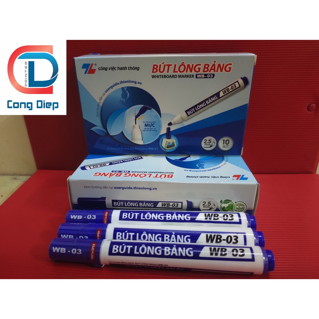 Bút lông bảng Thiên Long WB - 03 xóa được hàng mới