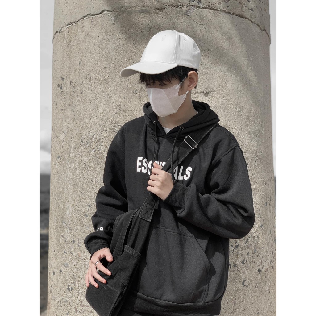 Áo Hoodie ESSENTIALS  [ Zcrush ] Áo hoodie nỉ ngoại dày đẹp phong cách Bassic | BigBuy360 - bigbuy360.vn