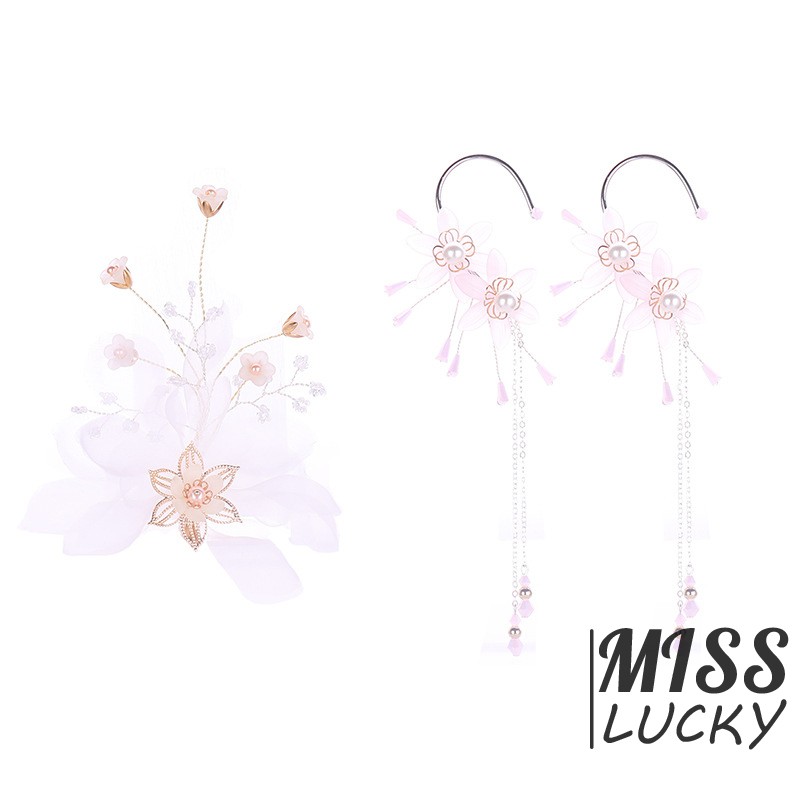 Khuyên tai nữ kiểu dáng hoa thời trang phong cách Hàn Quốc