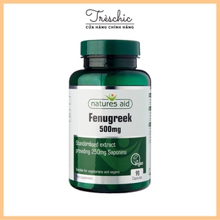 Viên uống lợi sữa Natures Aid Fenugreek 500mg (90 viên)