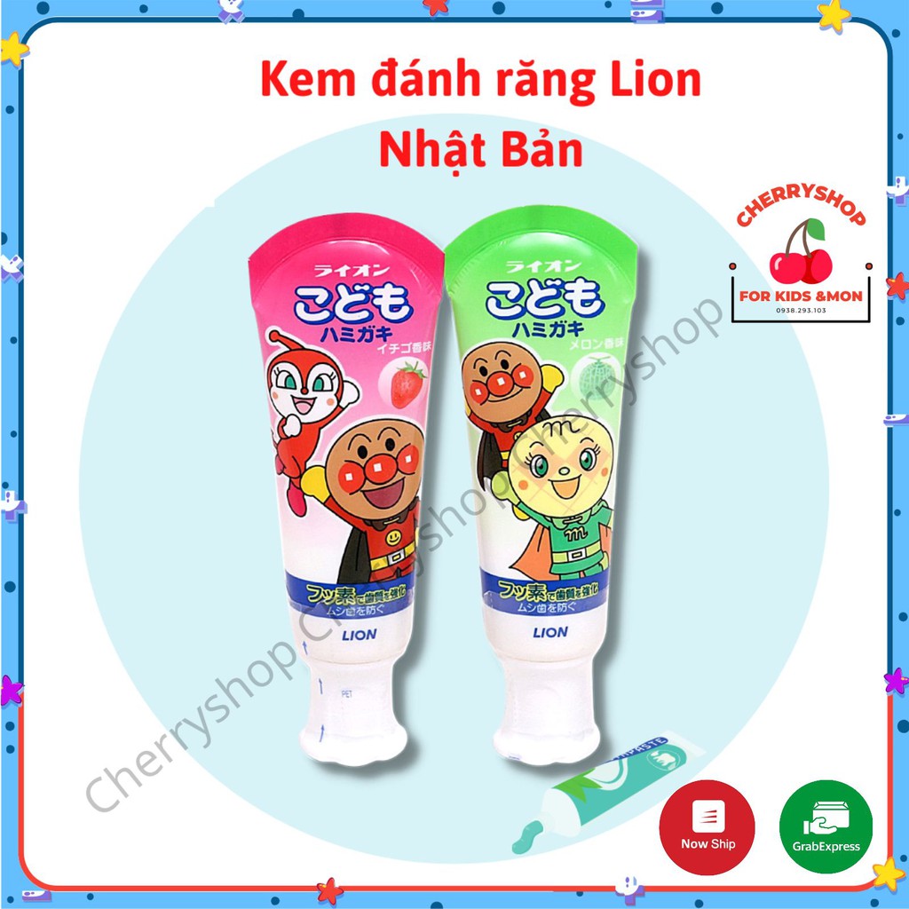 Kem đánh răng trẻ em Lion Nội địa Nhật