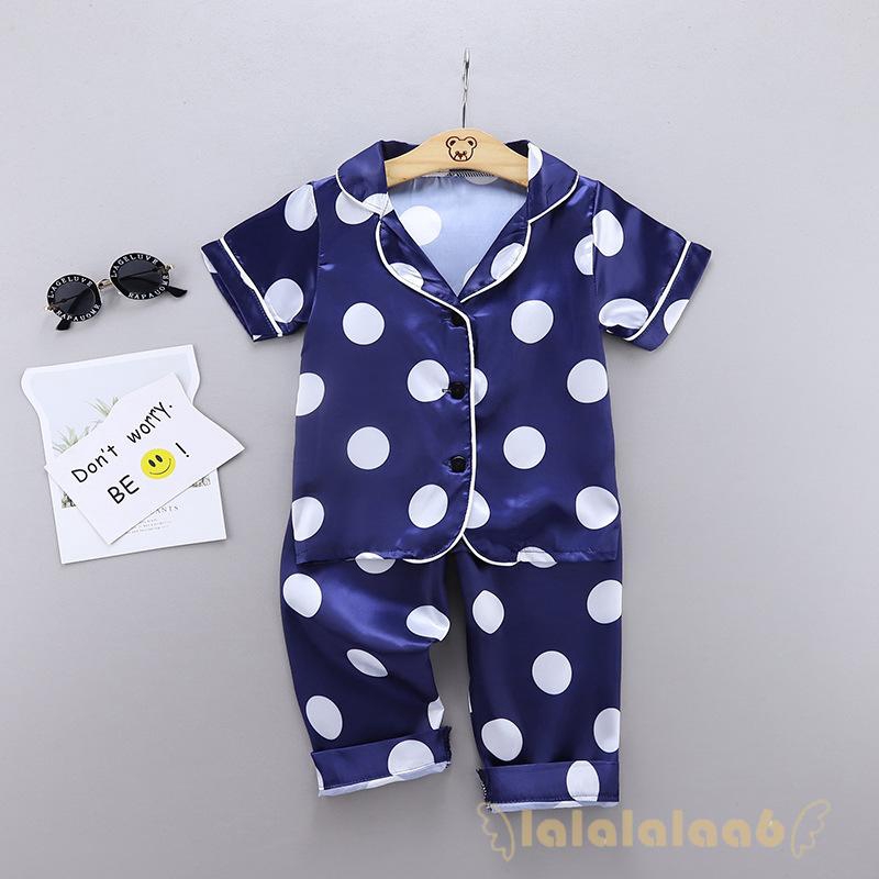 Bộ Pijama Họa Tiết Chấm Bi Cho Bé