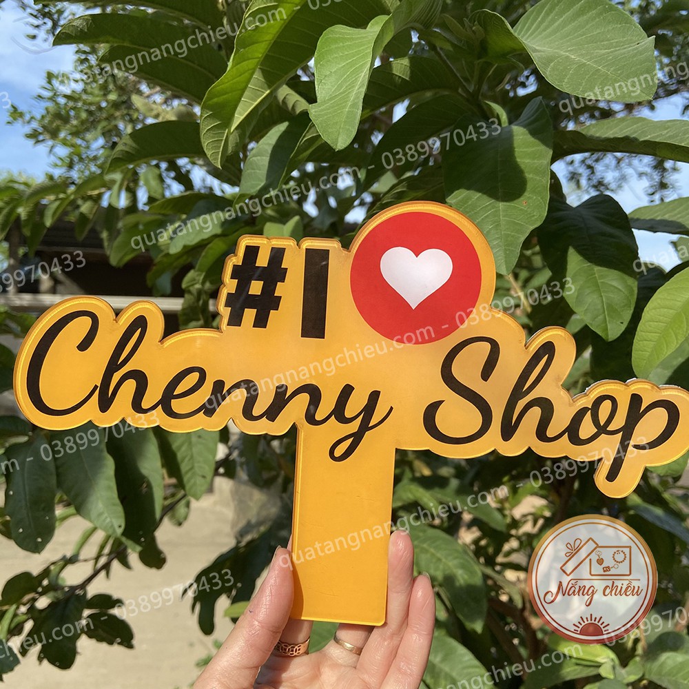 Bảng cầm tay đạo cụ chụp ảnh_ Hastag cầm tay in theo yêu cầu
