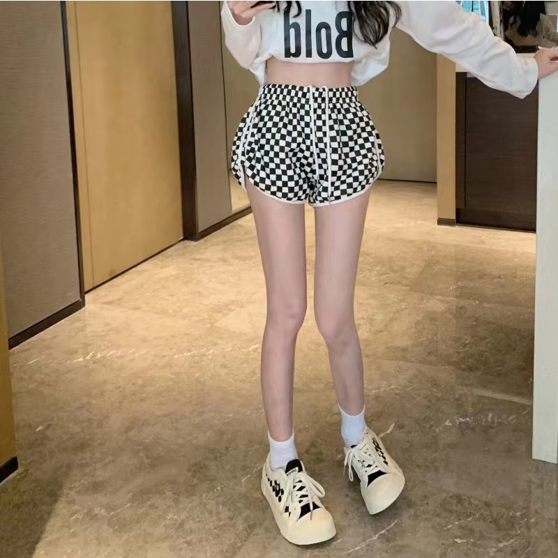 Quần Dài Lưng Cao Kẻ Sọc Ca Rô Thiết Kế Mới Trẻ Trung