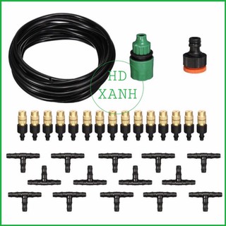[SIEURE]  Bộ KIT Phun Sương Tưới Cây Tự Động gồm 25Béc Bằng Đồng Cao Cấp kèm 40m Dây và đầy đủ phụ kiện cực chất.