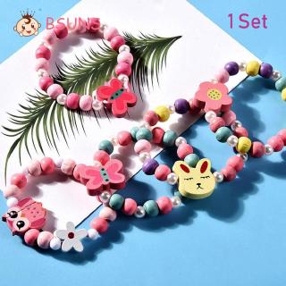 BSUNS 1 Set Beautiful Resin Plastic Kids DIY Accessories Children Birthday Gifts Princess Jewelry Crafts Girl Beads Toys