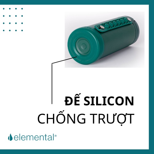 Bình giữ nhiệt elemental Pop màu xanh lá 414ml, inox 304, giữ nhiệt tốt, FDA Hoa Kì, an toàn