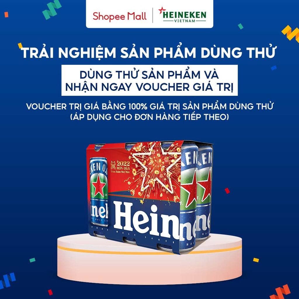 GIAO NHANH HCM - Lốc 6 lon bia không cồn Heineken 0.0 330ml/lon