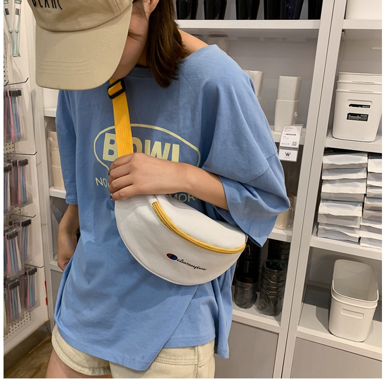 SẴN - Túi Bao Tử Champion Dành Cho Nam/Nữ - 3 Màu Đen/ Trắng/ Xanh