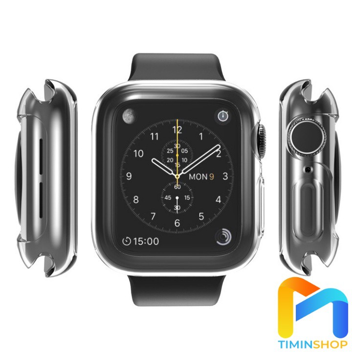 Ốp Apple Watch series 7/ 6/ 5/ SE - dẻo, trong suốt