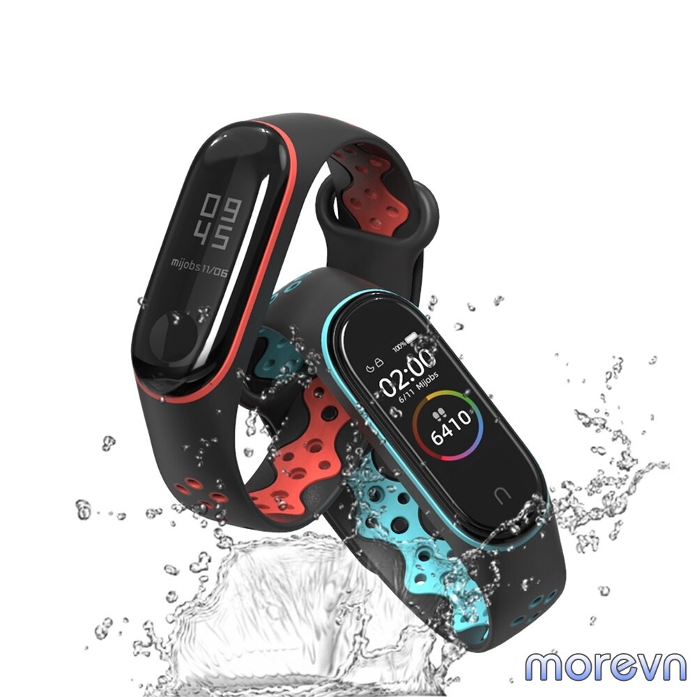 Dây đeo silicon thể thao Mi band 4, mi band 3 chính hãng Mijobs - dây đeo thay thế miband 4,3 thể thao (Mijobs)