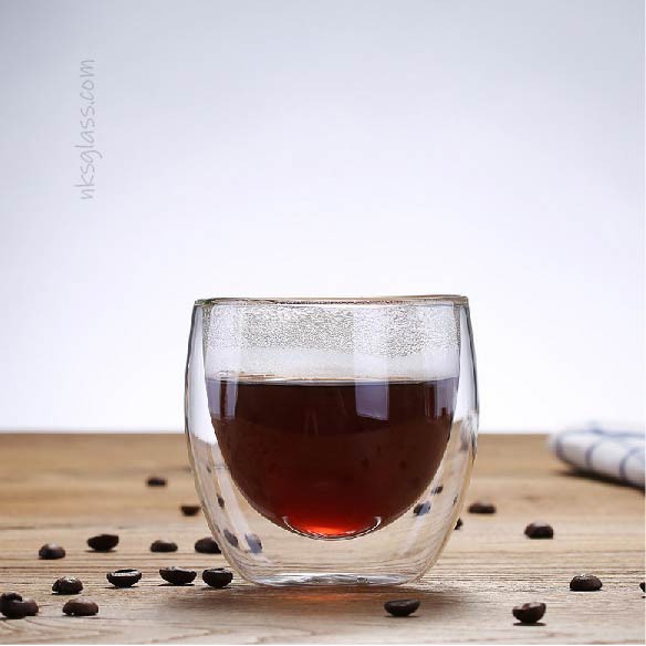 Ly thủy tinh 2 lớp - Ly espresso ISO.142 size 80ml chịu nhiệt
